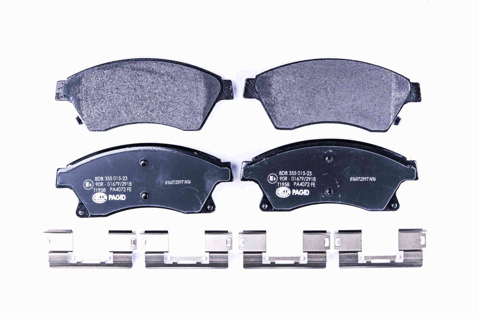 Bremsbelagsatz Scheiben mit Verschleißwarnung 18,8 mm HELLA für u.a. OPEL ASTRA
