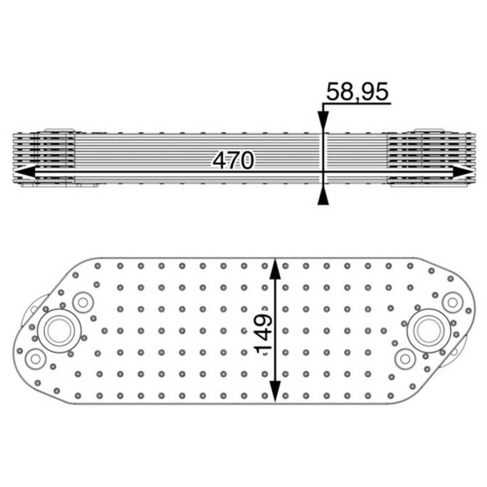 Mahle CLC16000P Ölkühler, Motoröl