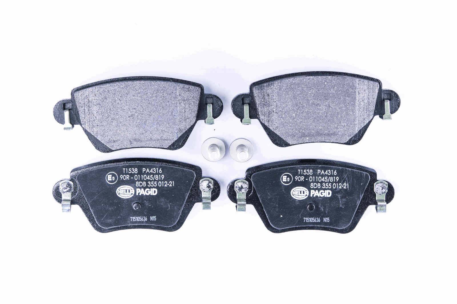 HELLA 8DB 355 012-211 Bremsbelagsatz, SBB