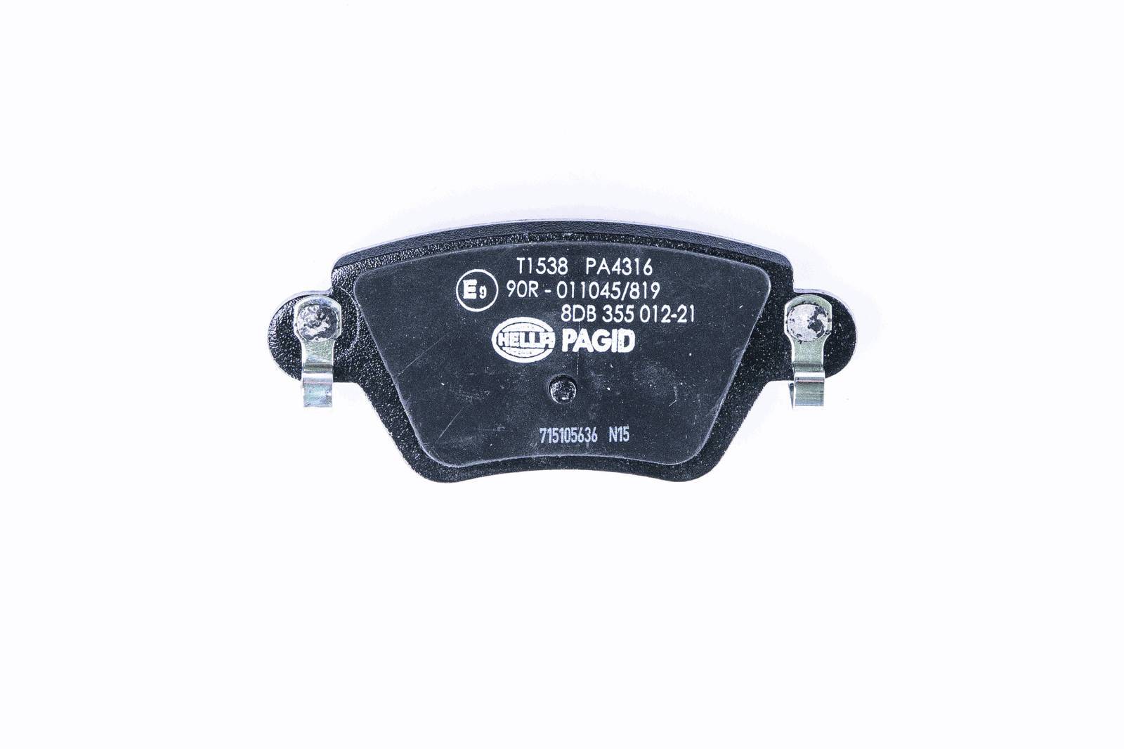 HELLA 8DB 355 012-211 Bremsbelagsatz, SBB