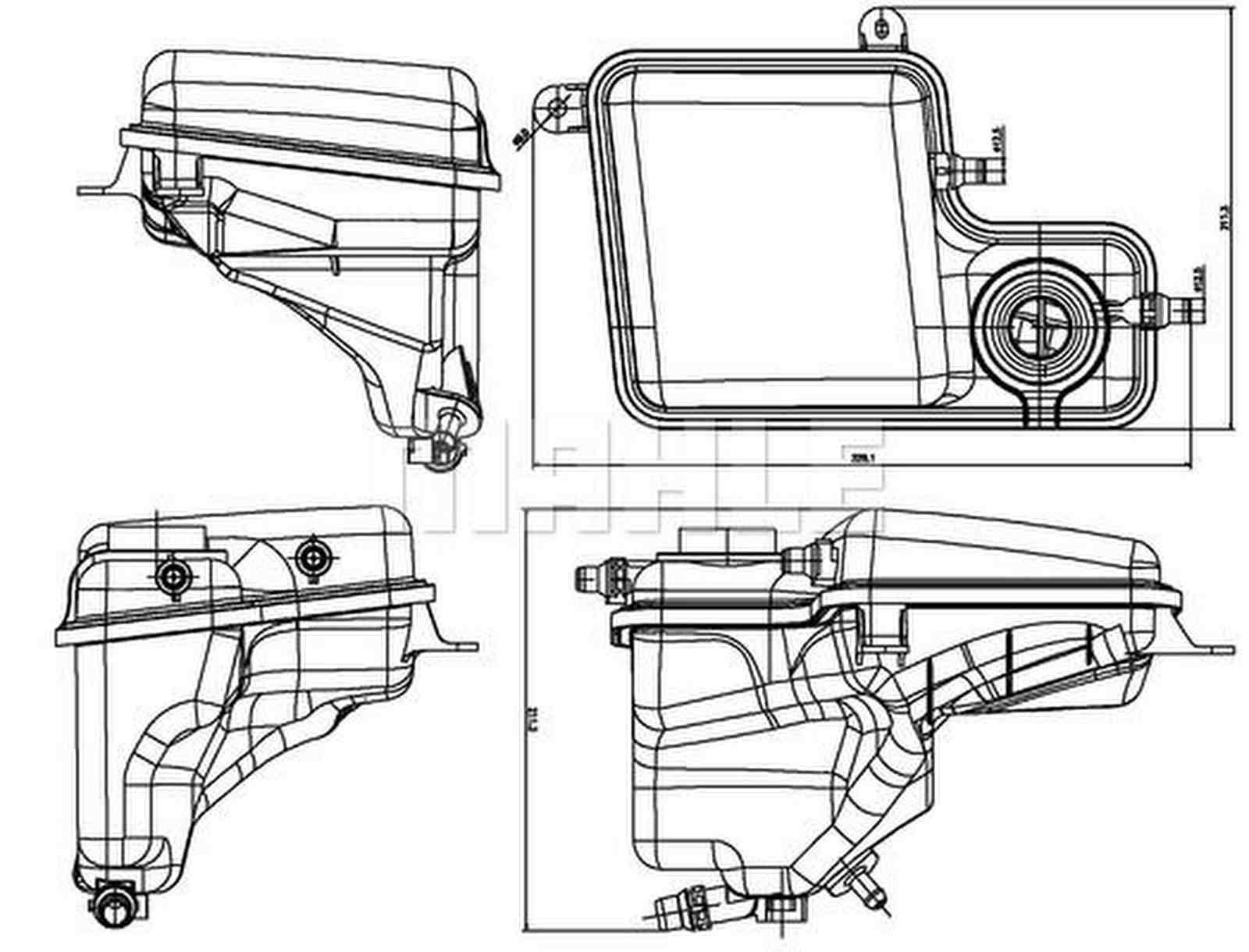 Mahle CRT203000S Ausgleichsbehälter, Kühlmittel