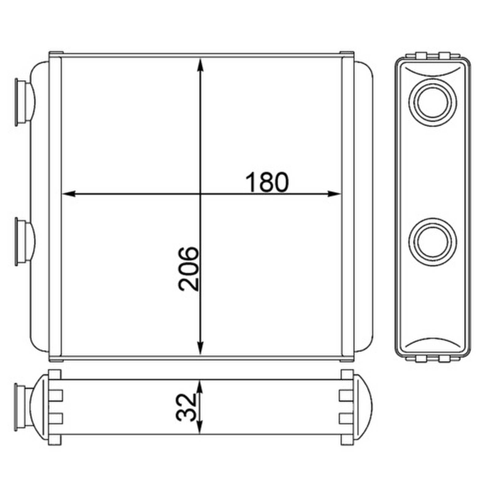 Mahle AH81000S Wärmetauscher, Innenraumheizung
