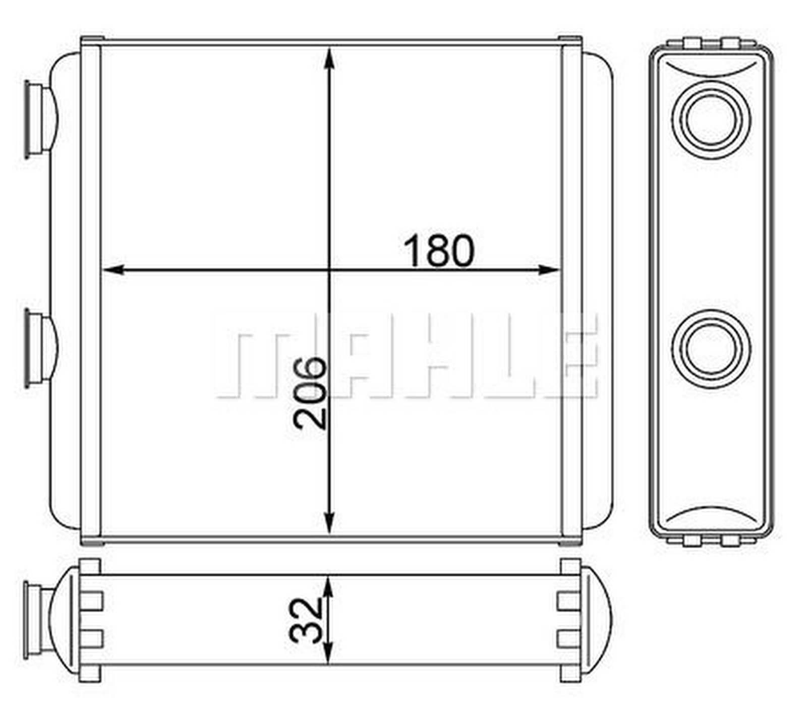 Mahle AH81000S Wärmetauscher, Innenraumheizung