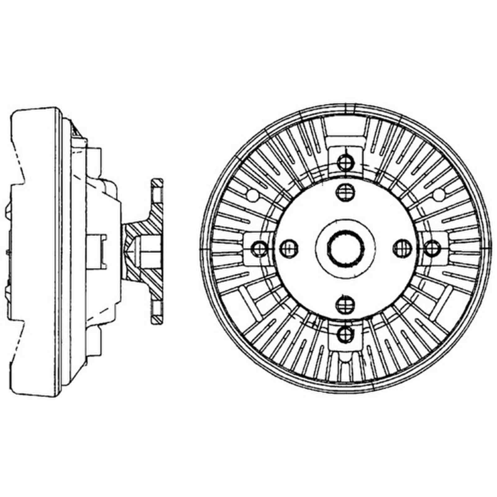 Mahle CFC228000P Kupplung, Kühlerlüfter