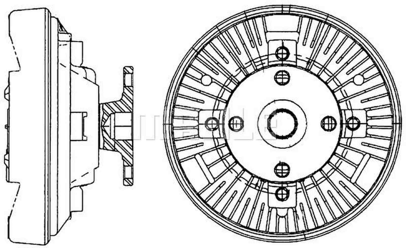 Mahle CFC228000P Kupplung, Kühlerlüfter