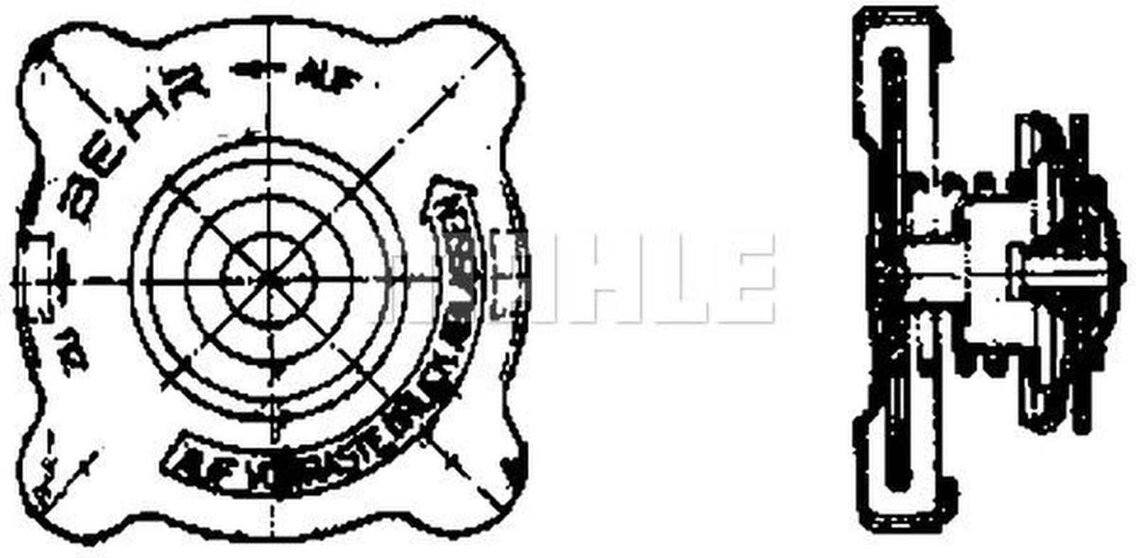Mahle CRB12000P Verschlussdeckel, Kühler