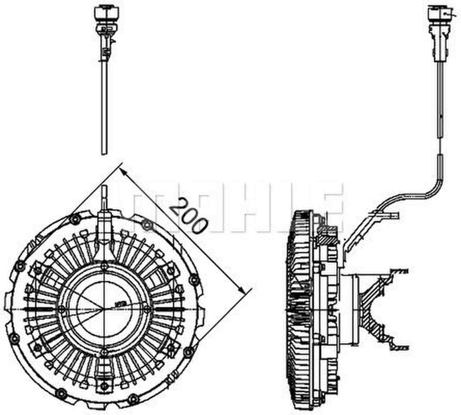 Mahle CFC100000P Kupplung, Kühlerlüfter