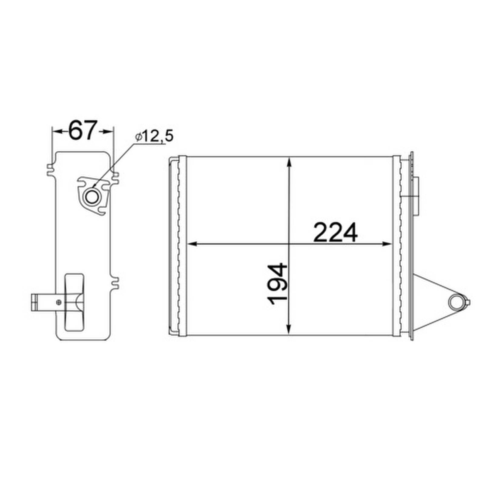 Mahle AH214000S Wärmetauscher, Innenraumheizung