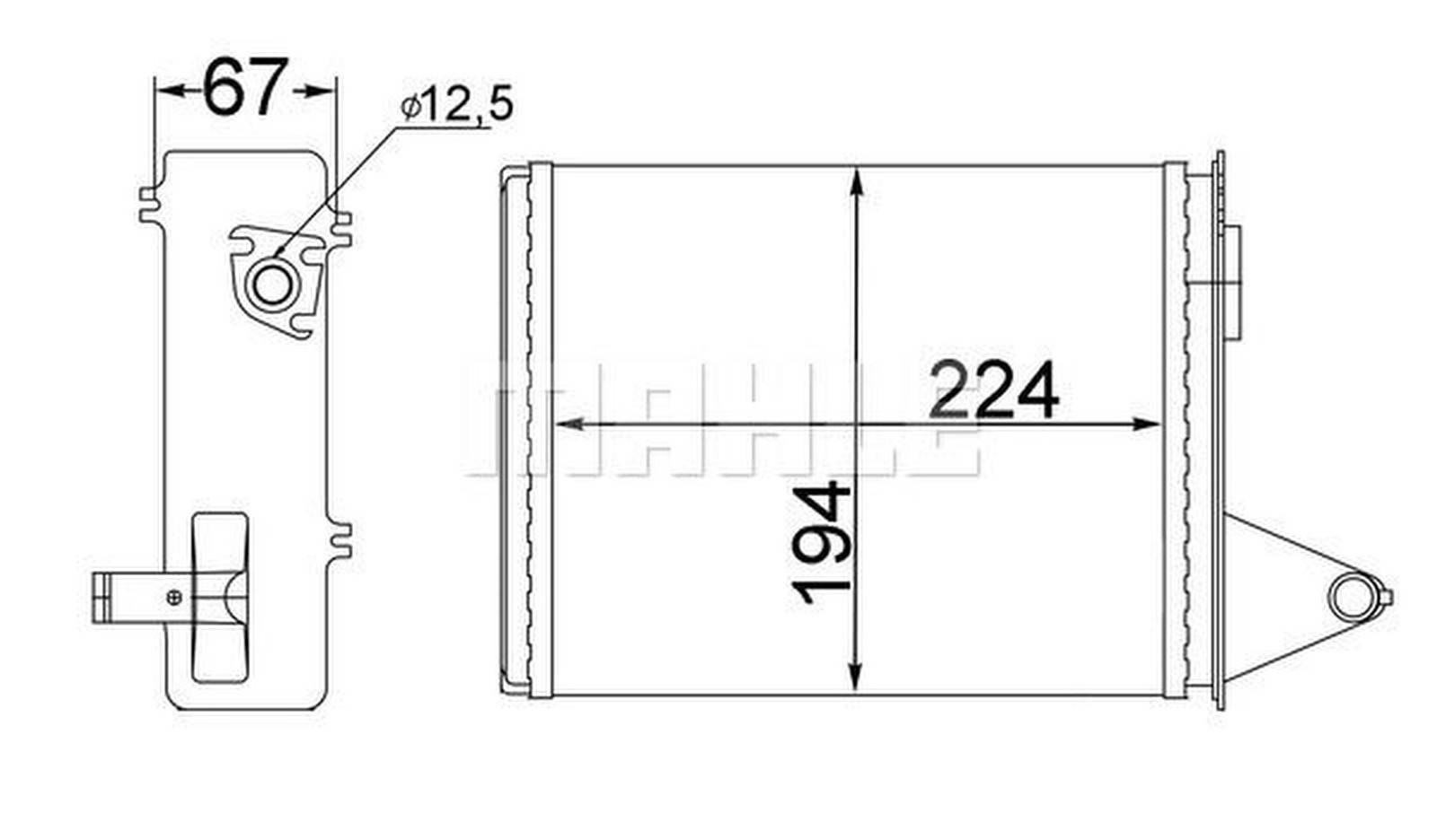 Mahle AH214000S Wärmetauscher, Innenraumheizung