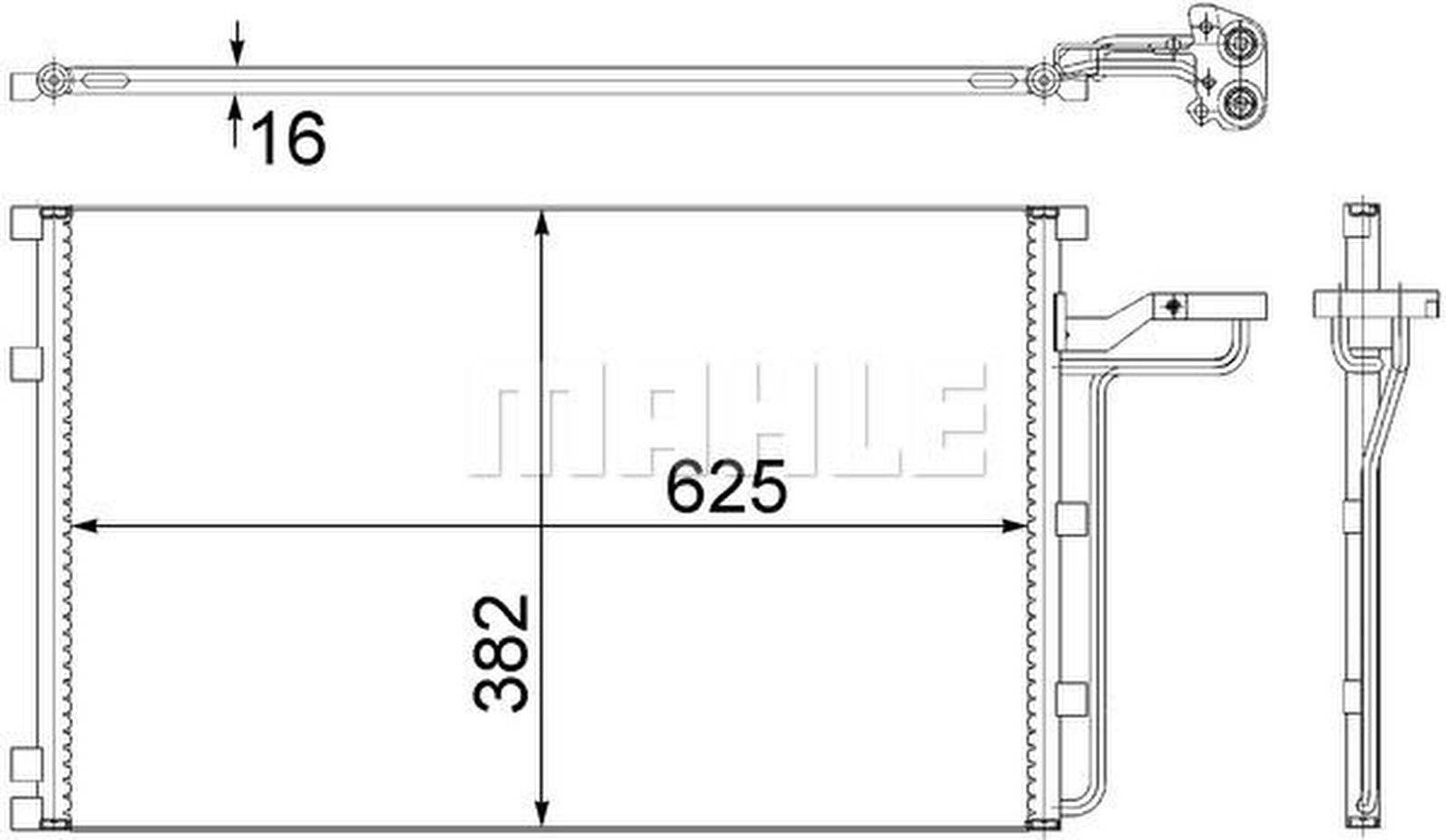 Mahle AC551001S Kondensator, Klimaanlage