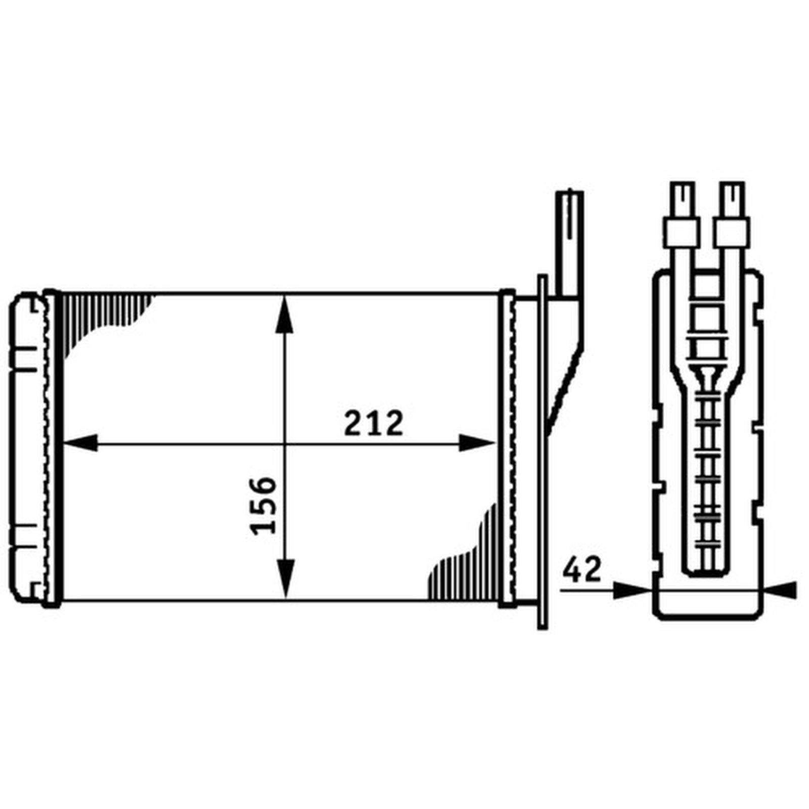 Mahle AH74000P Wärmetauscher, Innenraumheizung