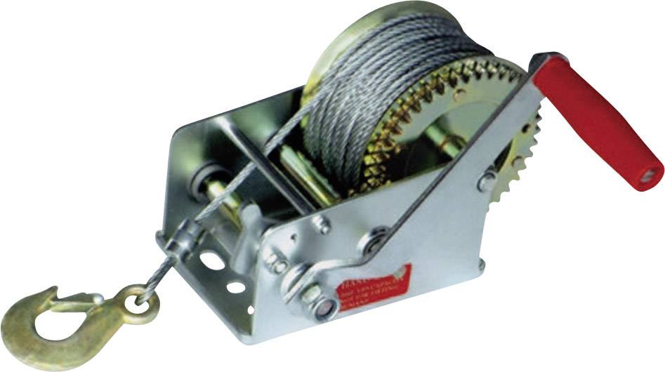 HP Autozubehör Handseilwinde 25321 Zugkraft (stehend)=1100 kg Rückschlagsperre