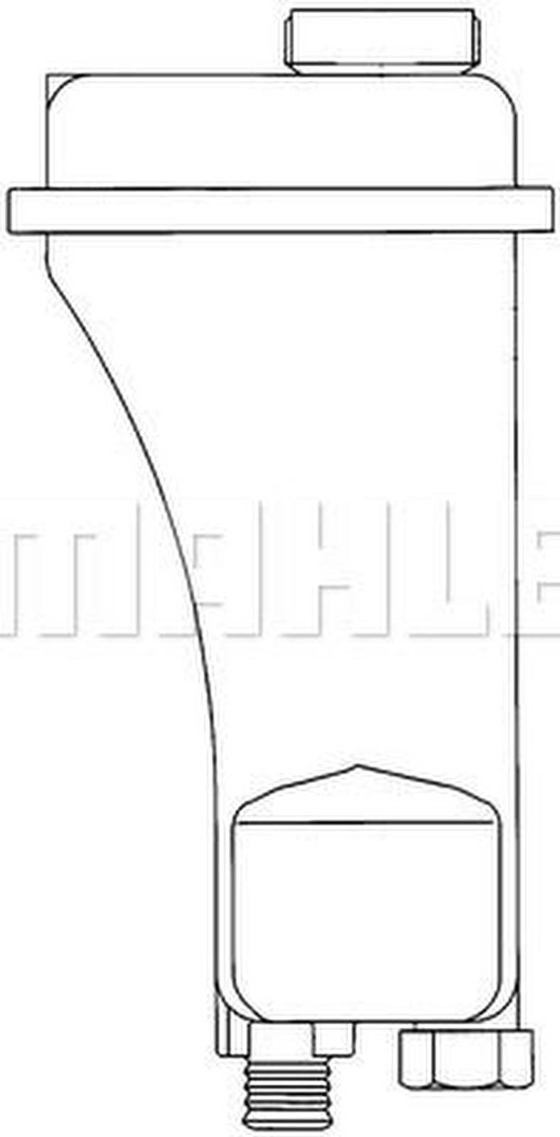 Ausgleichsbehälter Kühlmittel 142 mm x 272 mm x 142 mm MAHLE für u.a. BMW 3er