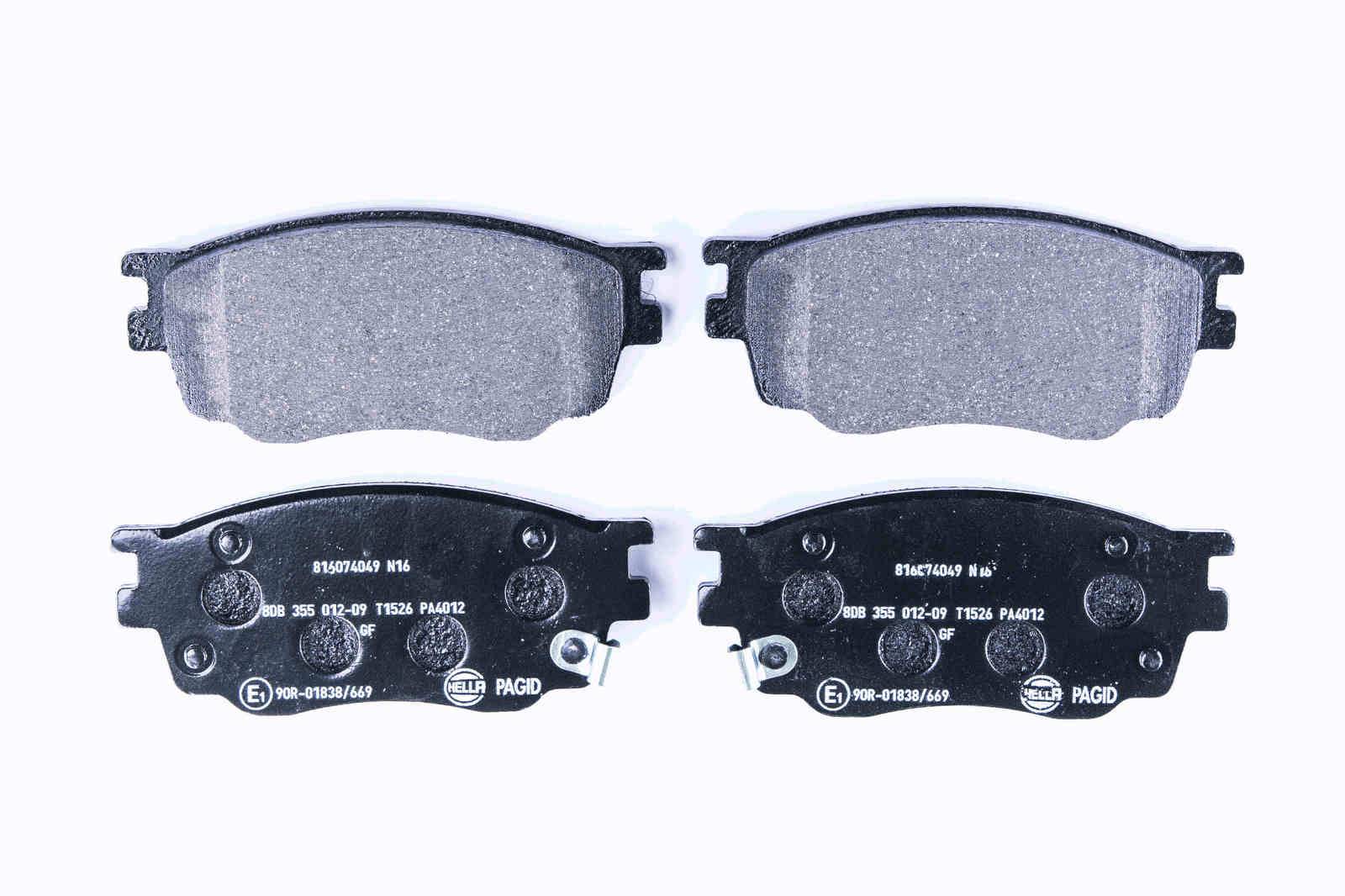 HELLA 8DB 355 012-091 Bremsbelagsatz, SBB