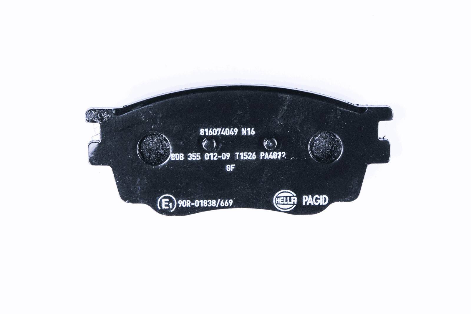 HELLA 8DB 355 012-091 Bremsbelagsatz, SBB