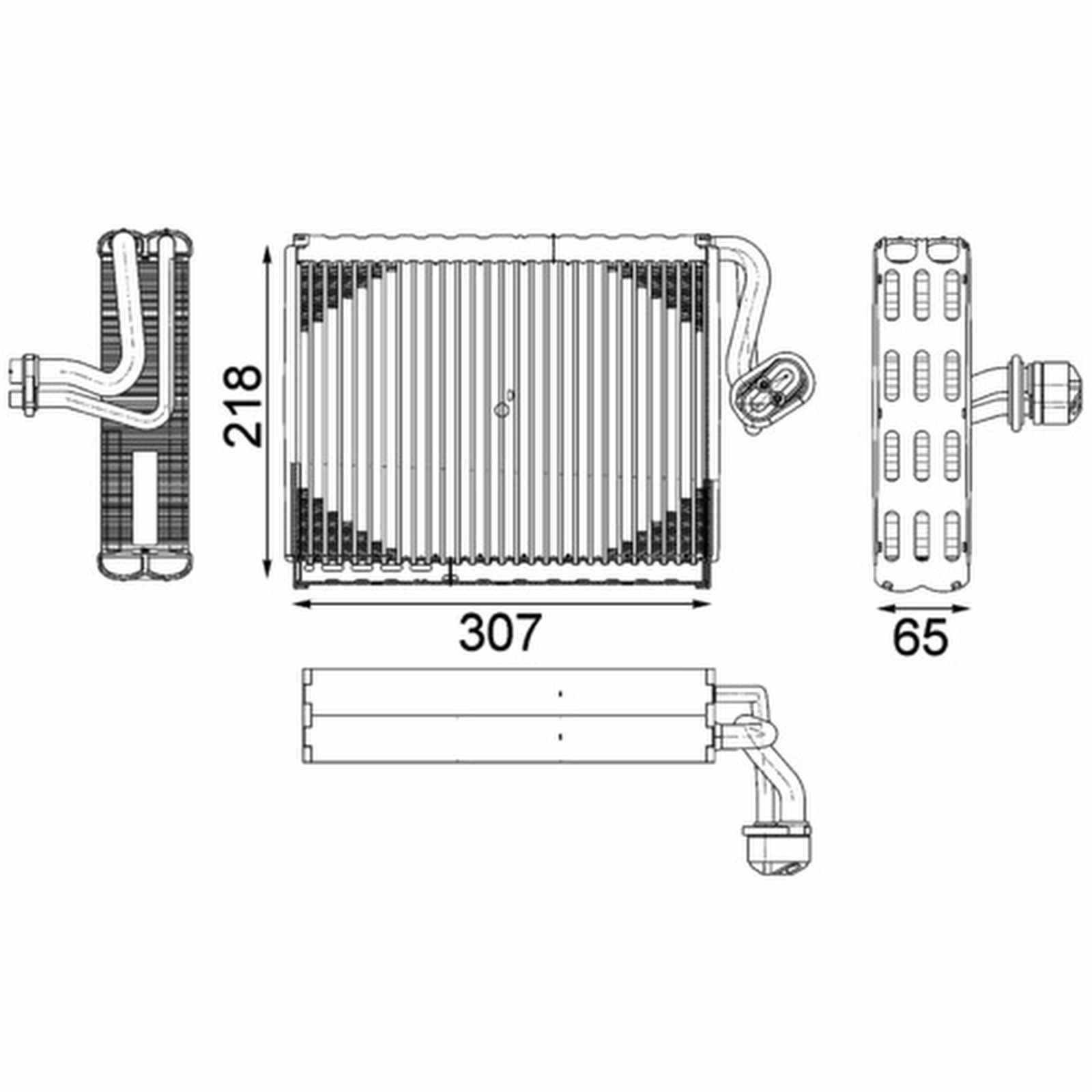 Mahle AE122000P Verdampfer, Klimaanlage