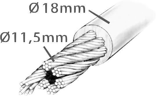 Security Plus PK 96 Kabelschloss Schwarz Schlüsselschloss