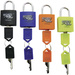 Security Plus V 22-4 Vorhängeschloss 4er Set Neongelb, Blau, Orange, Schwarz Schlüsselschloss