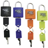 Security Plus V 22-4 Vorhängeschloss 4er Set Neongelb, Blau, Orange, Schwarz Schlüsselschloss Security Plus V 22-4 Vorhängeschloss 4er Set Neongelb, Blau, Orange, Schwarz Schlüsselschloss