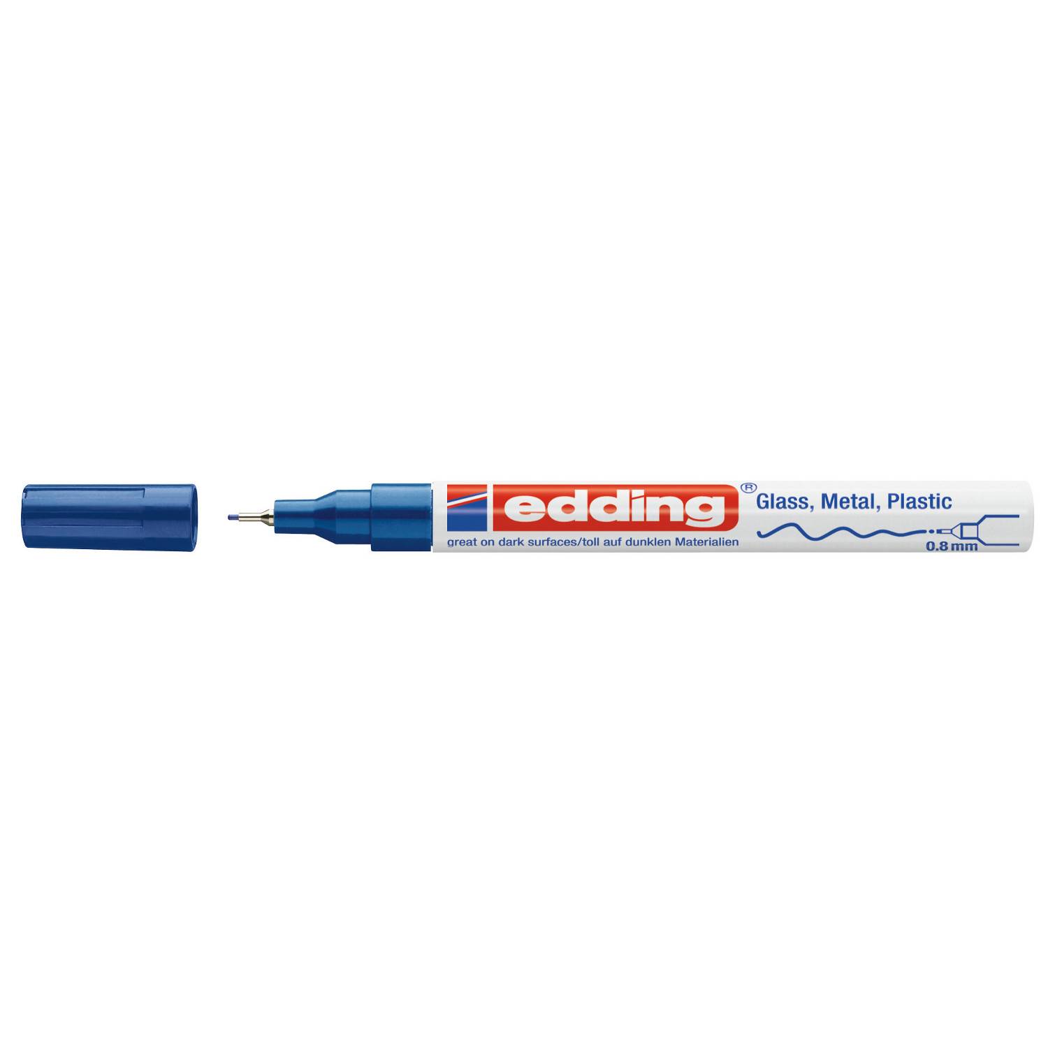 edding Lackmarker 780 4-780-9-003 0,8mm Rundspitze permanent blau