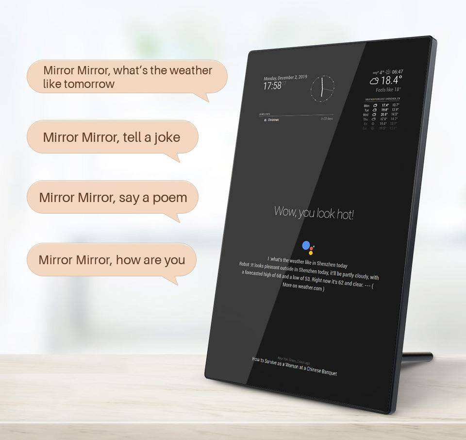 13,3" Magic Mirror Display inkl. Raspberry Pi 3 A+