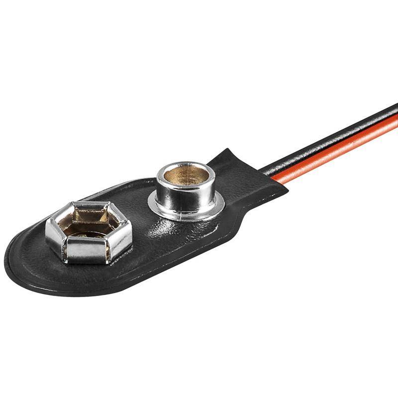 Goobay 1x 9V Block Batteriehalter lose Kabelenden