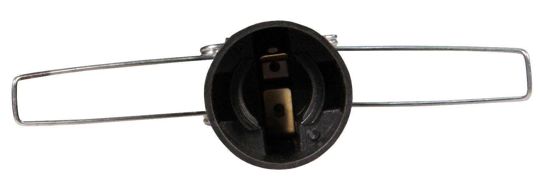 Euro-Netzkabel mit Schnurschalter und E14 Fassung, 3,5m, schwarz