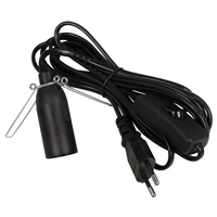 Euro-Netzkabel mit Schnurschalter und E14 Fassung, 3,5m, schwarz Euro-Netzkabel mit Schnurschalter und E14 Fassung, 3,5m, schwarz