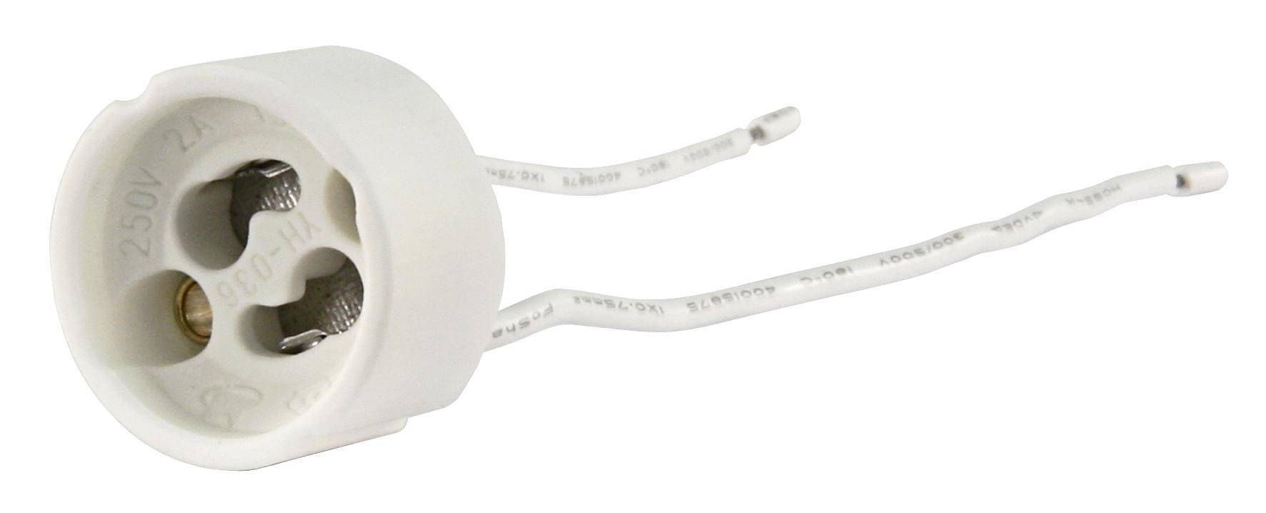 Lampenfassung, GU10, max. 250V / 100W, 11cm Kabel