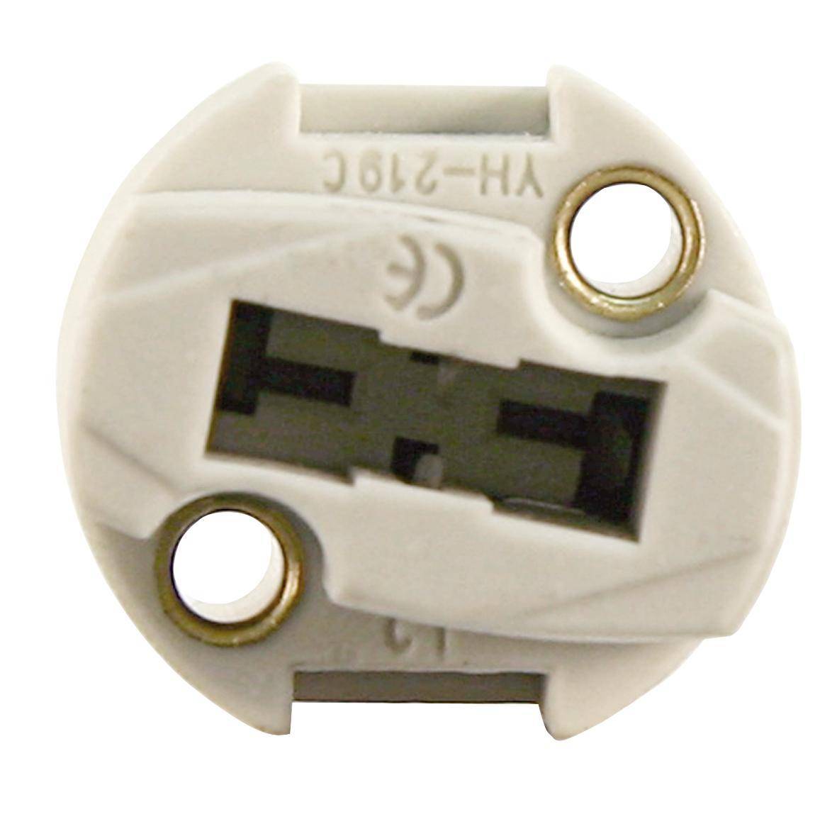 Lampenfassung, G9, rund, für Hochvoltlampen, max. 230V/75W, 11cm Kabel