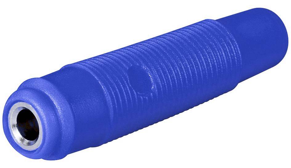 Bananenkupplung, 4mm, trittfest - Farbe: blau