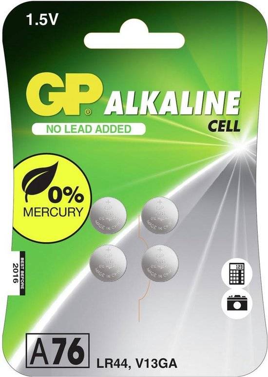 GP BATTERY - A76 - Batterie 4 x LR44 - Alkalisch