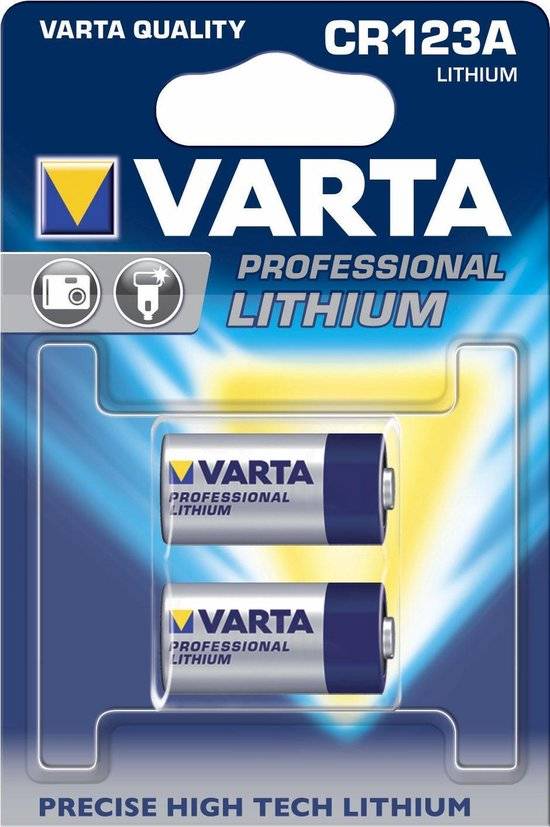 VARTA Lithium-Batterie, CR123A, 3V, Photo, 2 Stück