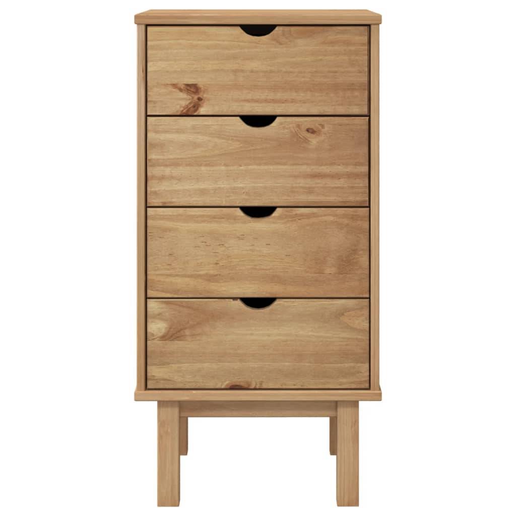 vidaXL Schubladenschrank OTTA 45x39x90 cm Massivholz
