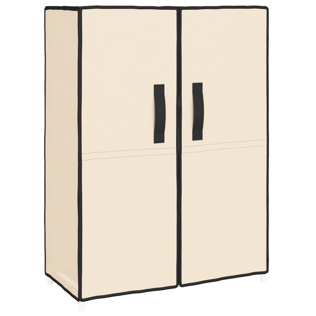 vidaXL Schuhschrank Creme 60x28x90 cm Stoff