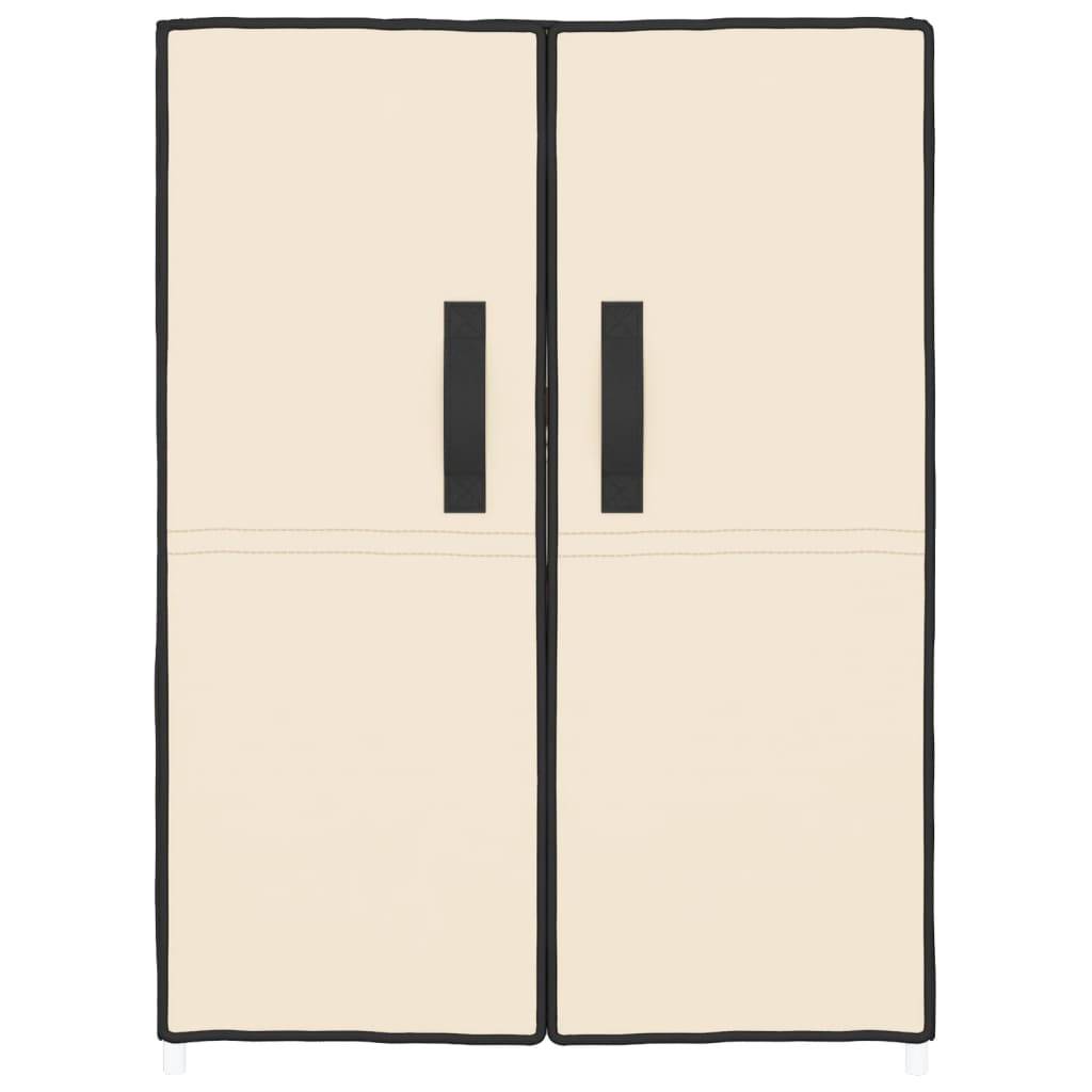 vidaXL Schuhschrank Creme 60x28x90 cm Stoff