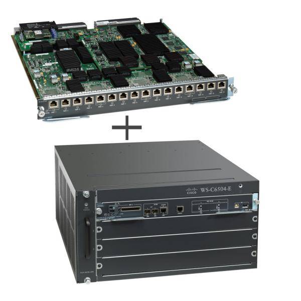 Cisco Catalyst 6504-E - Switch - 2 x X2 + 3 x SFP - an Rack montierbar - mit Cisco Catalyst 6500 Series Supervisor Engine 2T with 2 ports 10GbE