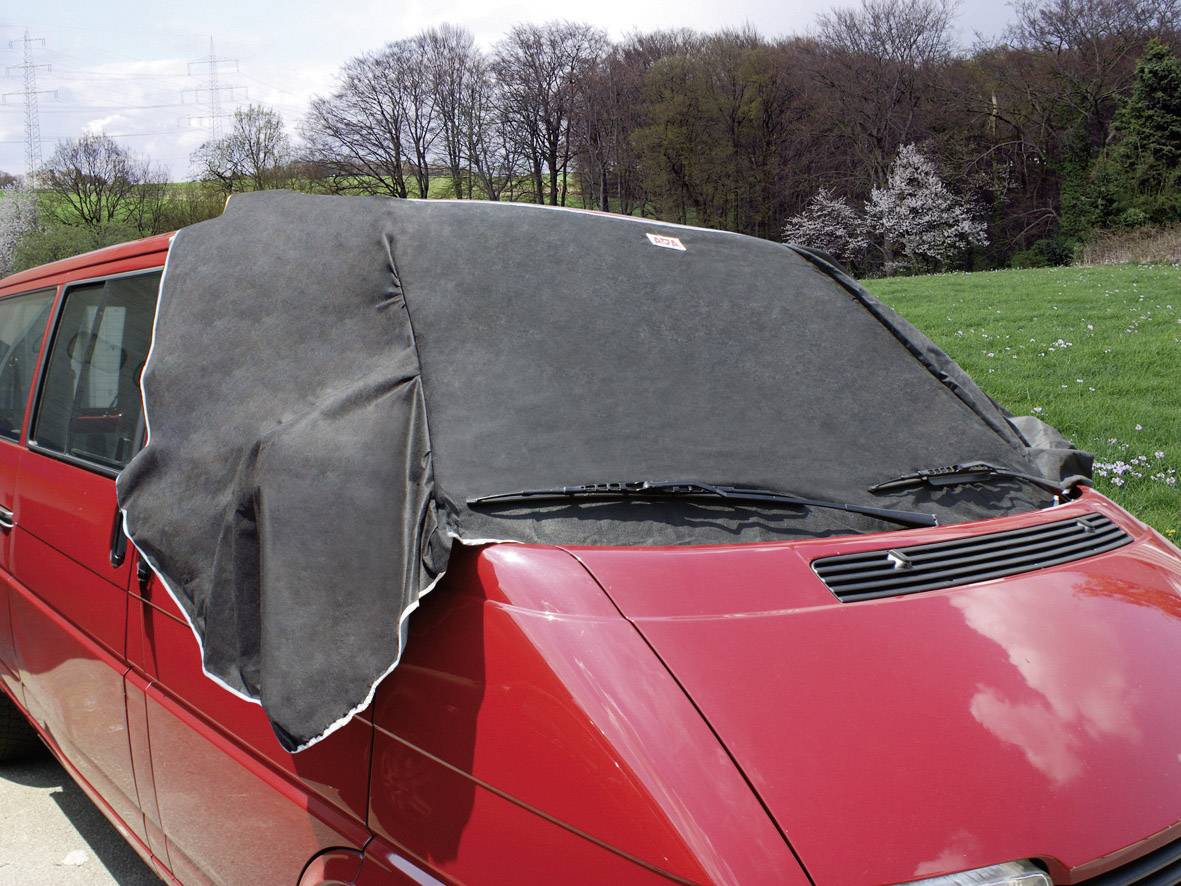 APA Scheibenabdeckung Front- & Seitenscheibenschutz, Diebstahlschutz (B x H) 340 cm x 97 cm Lkw, SUV, Van, Bus Schwarz