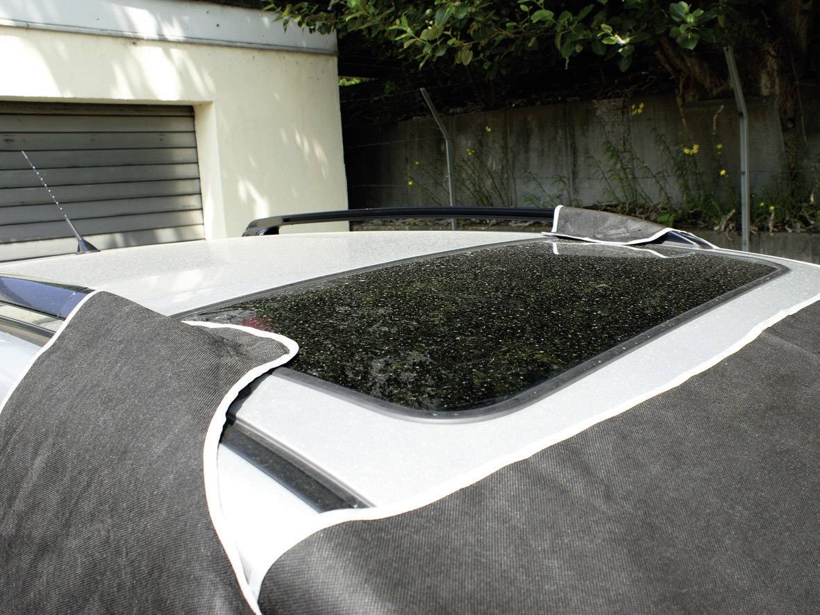 APA Scheibenabdeckung Front- & Seitenscheibenschutz, Diebstahlschutz (B x H) 270 cm x 94 cm Pkw, Wohnmobile, Van, SUV Schwarz