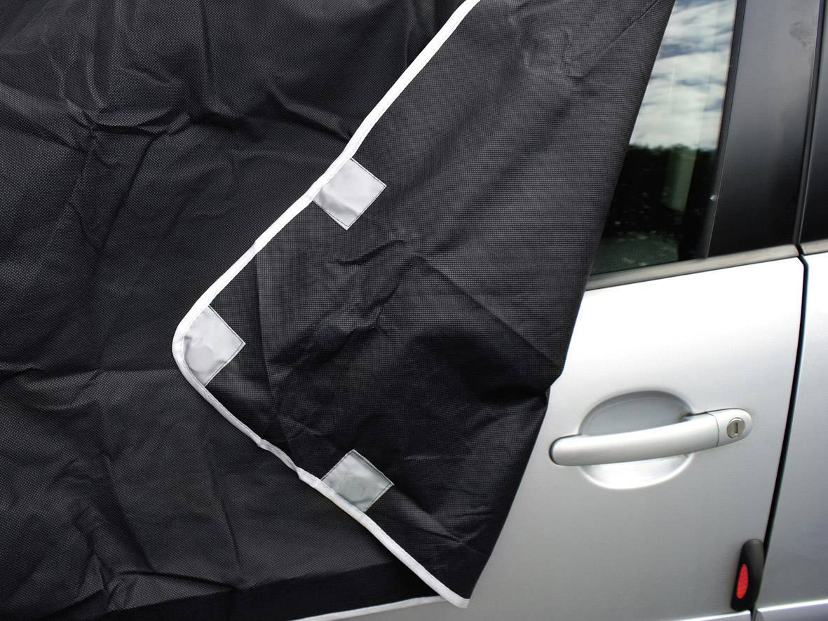 APA Scheibenabdeckung Front- & Seitenscheibenschutz, Diebstahlschutz (B x H) 270 cm x 94 cm Pkw, Wohnmobile, Van, SUV Schwarz