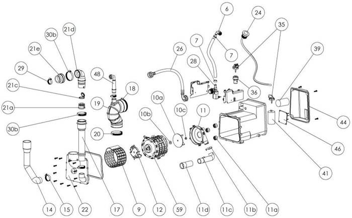 SFA Klein-Kompakt-WC SaniCompact 43 weiß