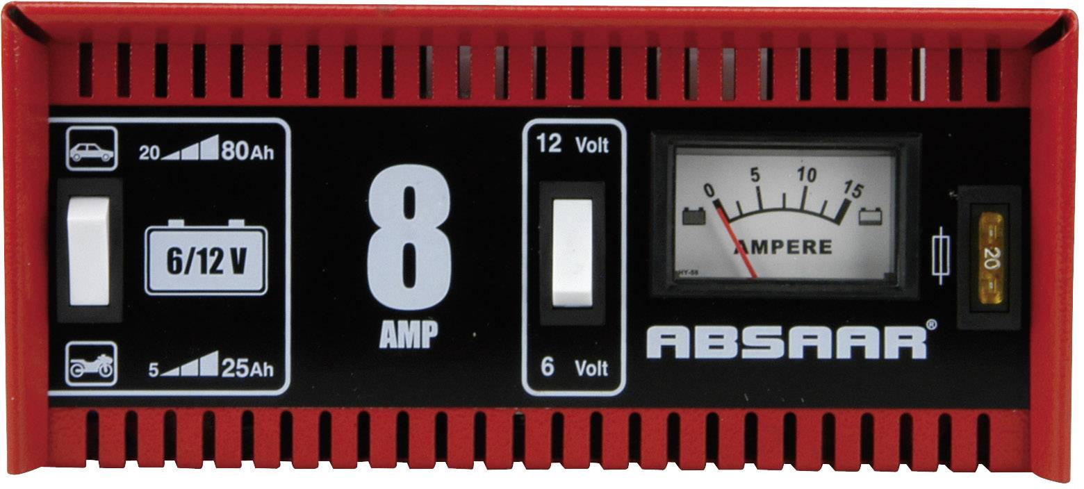 Absaar 8A 6/12V 77911 77911 Werkstattladegerät 6 V, 12V 8A