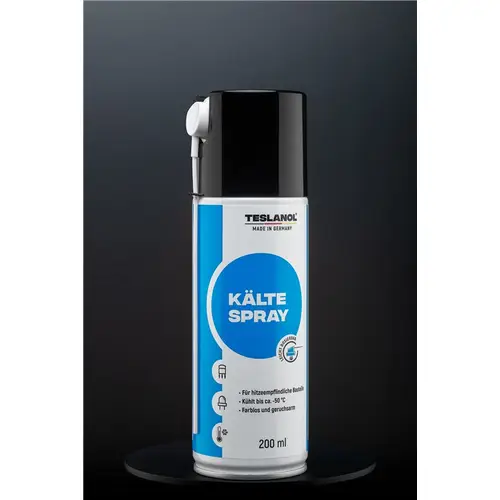 Teslanol 26033 Kältespray zur Kühlung von hitzeempfindlichen Bauteilen Kälteschockspray Kühlspray Spraydose 200 ml Teslanol 26033 Kältespray zur Kühlung von hitzeempfindlichen Bauteilen Kälteschockspray Kühlspray Spraydose 200 ml
