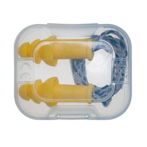 2111.235, Hygiene Box a 50 Paar whisper Gehoerschutzstoepsel mit Band, 30 dB