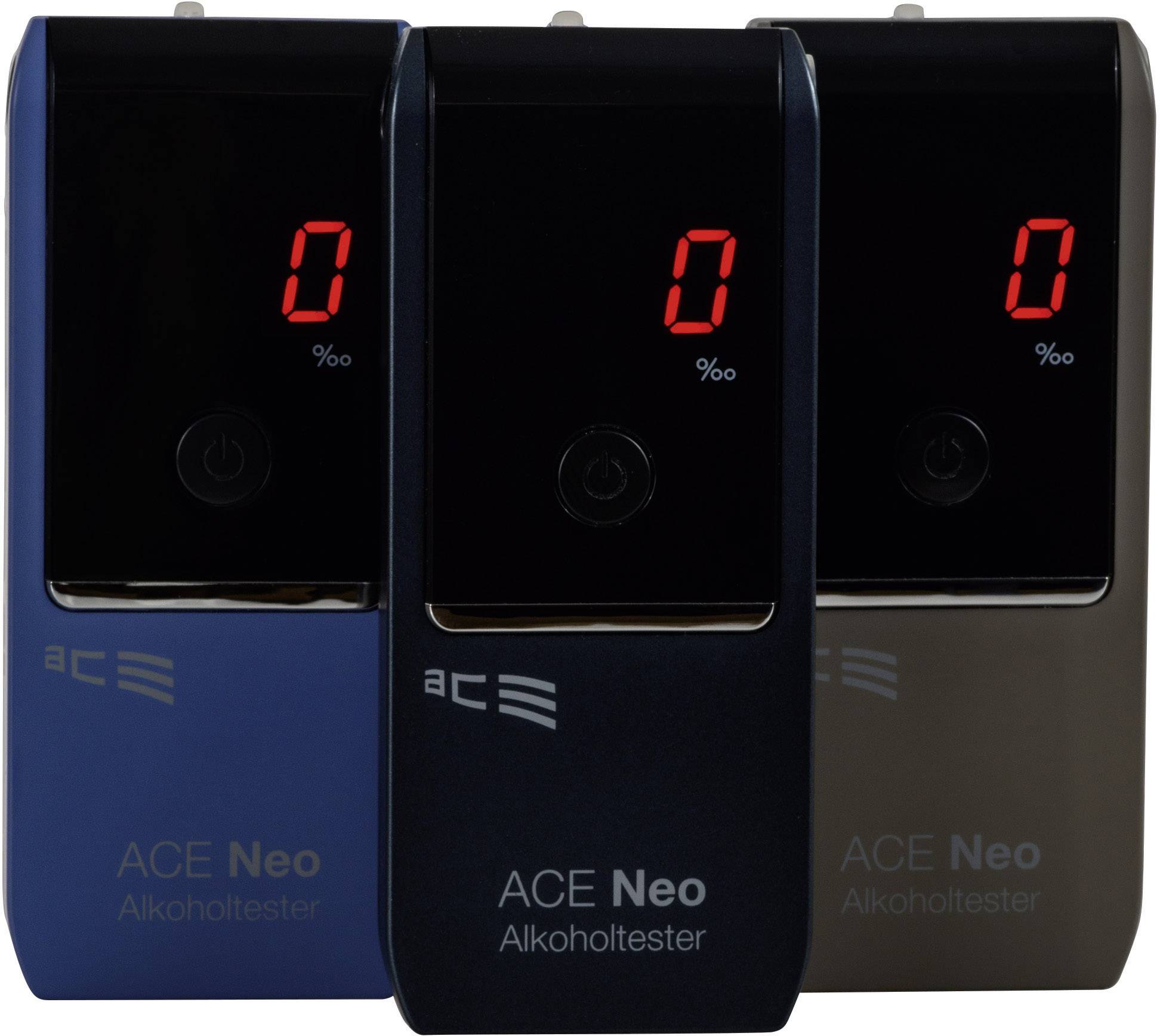 ACE Neo Alkoholtester Navy 0 bis 4 ‰ inkl. Display