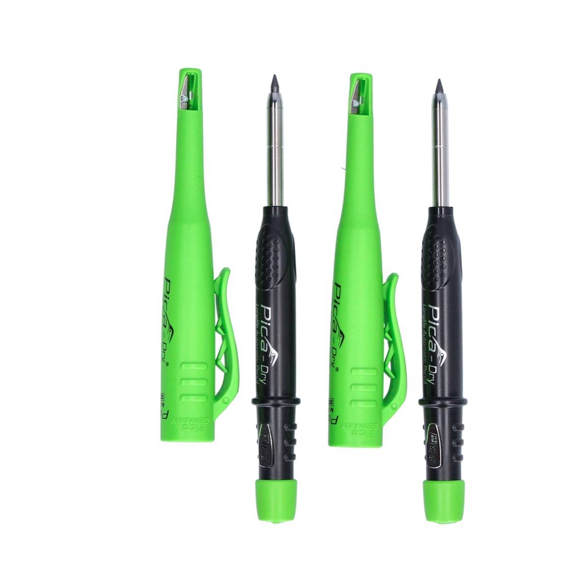 Pica Vorteils-Box 2 x Pica Dry Tieflochmarker + Ersatzminen MULTI-USE und Graphit Härte H