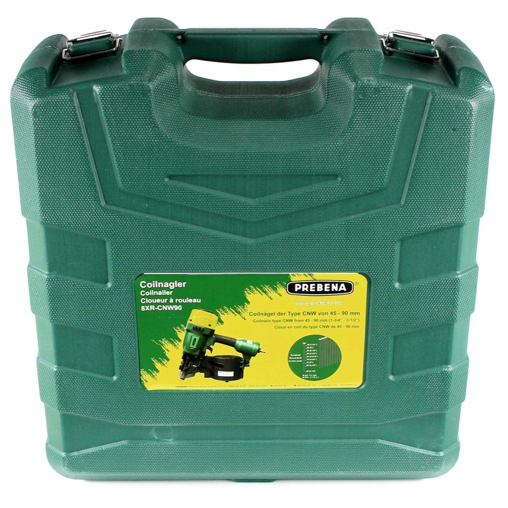Prebena 8XR-CNW90 Coilnagler Druckluftnagler im Transportkoffer