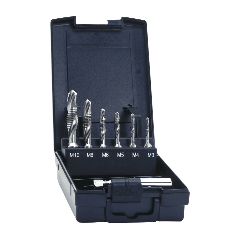 Kombi-Bitgewindebohrersatz M3 - M10 15155