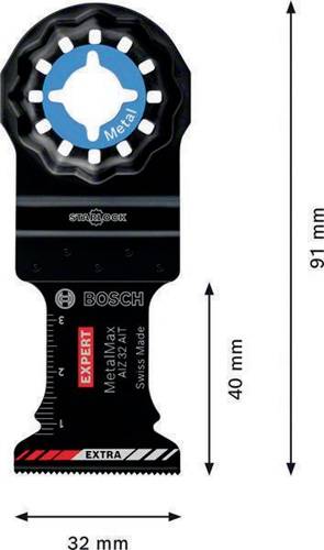 Zubehör für Multi-Cutter mit Starlock-Aufnahme 2608902046 Typ AIZ 32 AIT Beschreibung HM Tauchsägeblatt, 32 x 40 mm, ext