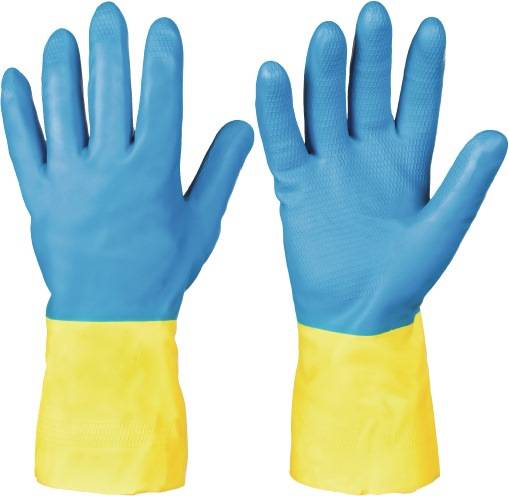 Handschuhe Gr.10 grau/weiß EN 388,EN 16350 PSA II